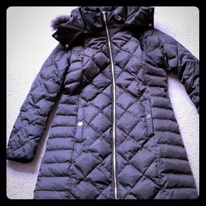Kenneth Cole Olive Puffer